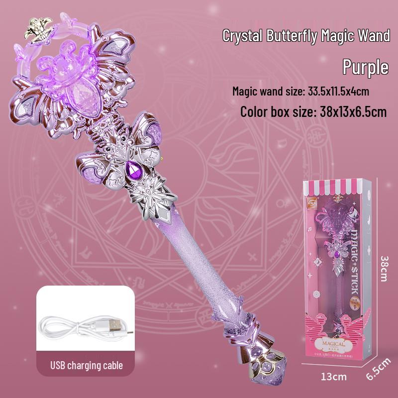 Enchanted Fairy Wand: Dreamy Luminous Scepter for Girls - Elsa Princess Lightsaber