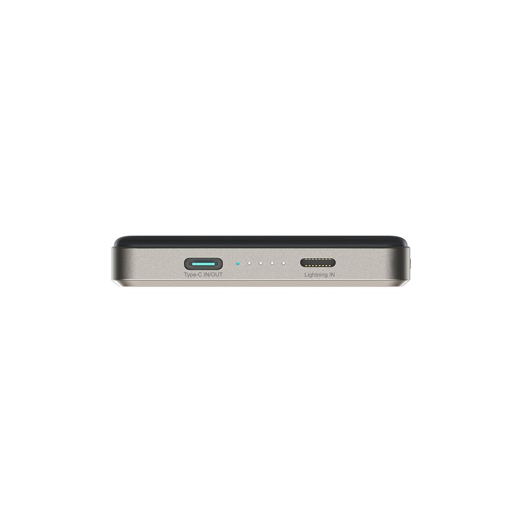 Powerbank Pro 10000mAh Ultrathin Magnetic PD 20W USBC Lightning Titanium