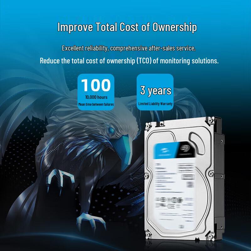 Seagate SkyHawk 8TB SATA 3.5-inch Surveillance Hard Drive