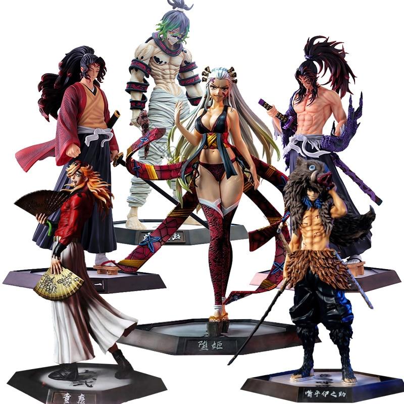 30cm Demon Slayer Anime Figure Juuni Kitsuki Douma /Gyuutarou /Daki Action Figure Kimetsu No Yaiba Kokushibou Figurine Doll Toys