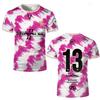 Nouveau Maillot JUL Marseille Rap Imprimé Partout 13 Organiser Hip Hop Football T-Shirt Uniforme d'Entraînement Unisexe Streetwear Personnalisé