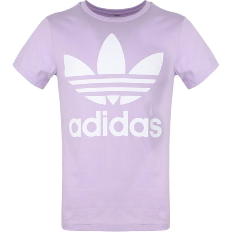 Adidas Originals TREFOIL TEE T Shirt Purple Teenagers DV2908 152