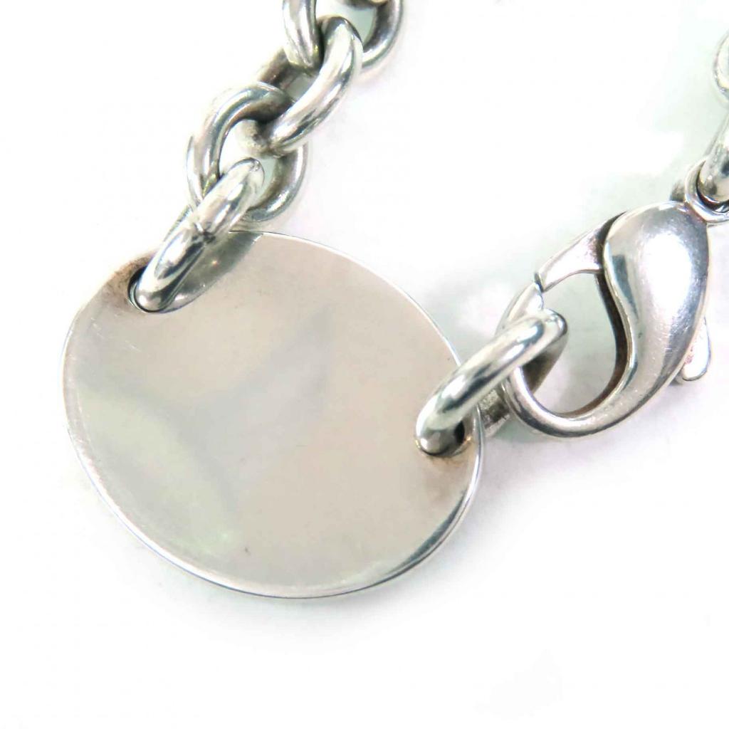 Very Good TIFFANY&Co. choker Oval Tag Choker Necklace Accessories Silver SV925  Used
