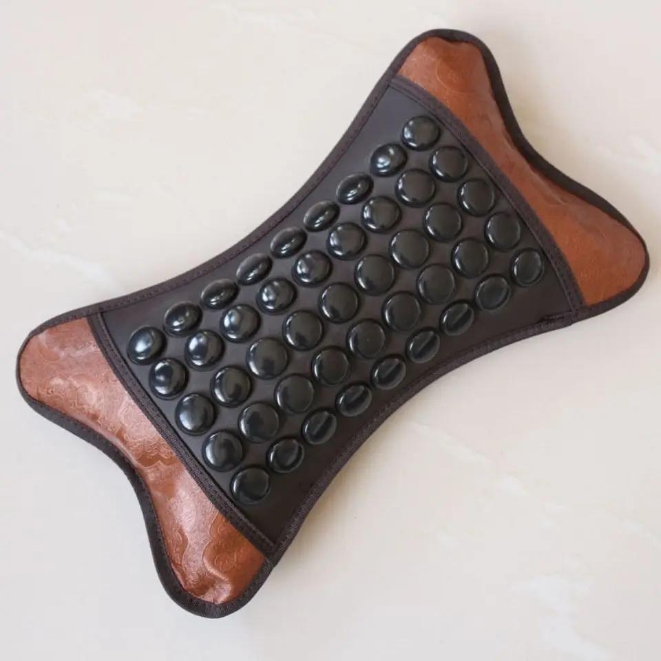 220V Adjustable Temperature Jade Heated Massage Pillow, Memory Cotton Cervical Heating Pillow/Tomalin Bianshi Summer Cool Pillow