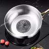 316 Durable Stainless Steel Deep Frying Wok Pan Nonstick Cooking Fried Steak Gas Stove Pot Induction General Cooking Room Cookware Saucepan