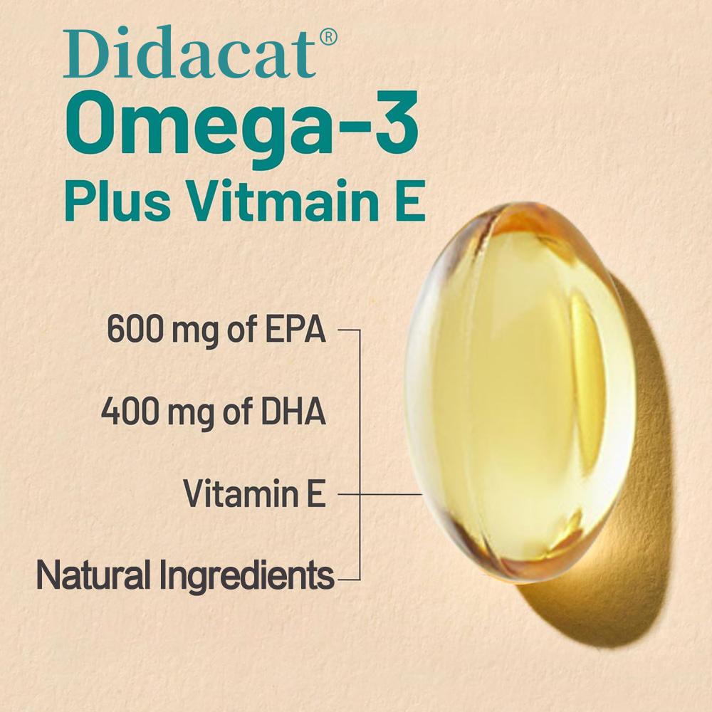 Omega-3 1000 Mg Per Serving From Fish Oil, Dietary Supplement, 120 Capsules Per Bottle