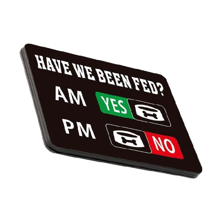 Dog Feeding Reminder,Have I Been Feds Dog Feeding Magnet,Feed Trackers AM PM,Feeding Reminder Slider for Fridge