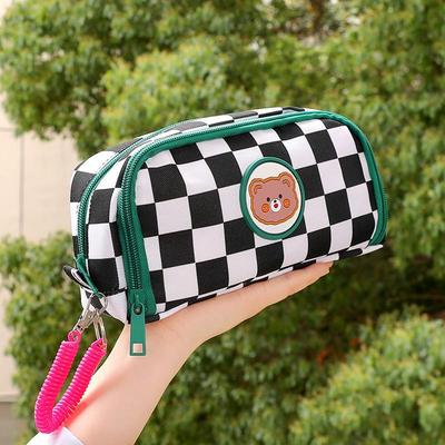 Eens Kids Pencil Bag with Zipper Pencil Pouch Aesthetic Pencil Pen Case Organizer for Schools