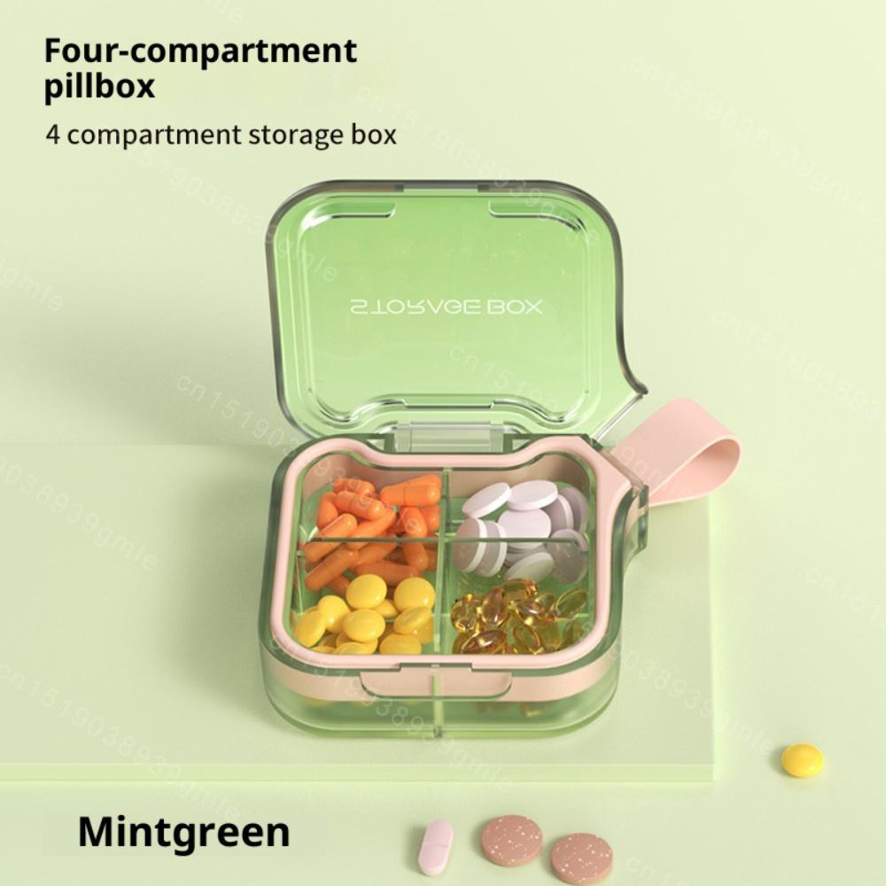 Travel Waterproof Medicine Organizer Small Pill Box Pill Case Pill Organizer Purses Compact Travel Medicine Holder for Vitamins