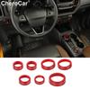 11 AC CD Gear Shift Switch Button Knob Cover Trim Ring for Ford Bronco Sport 21+