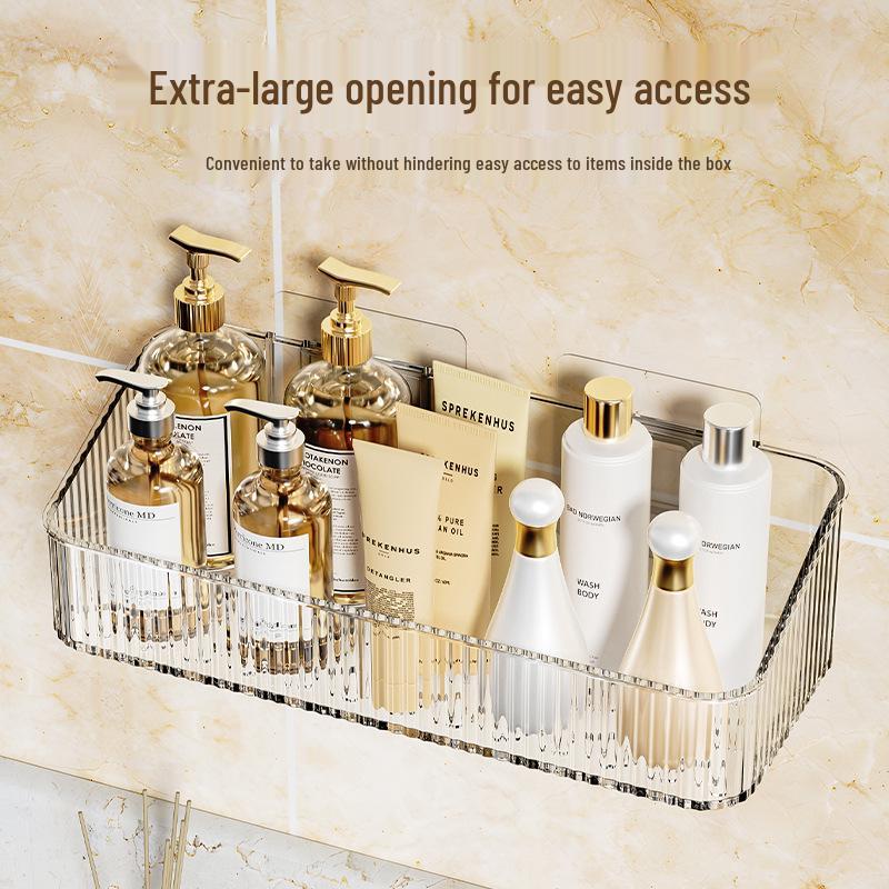 Elegant Wall-Mounted Bathroom Vanity Organizer Rack