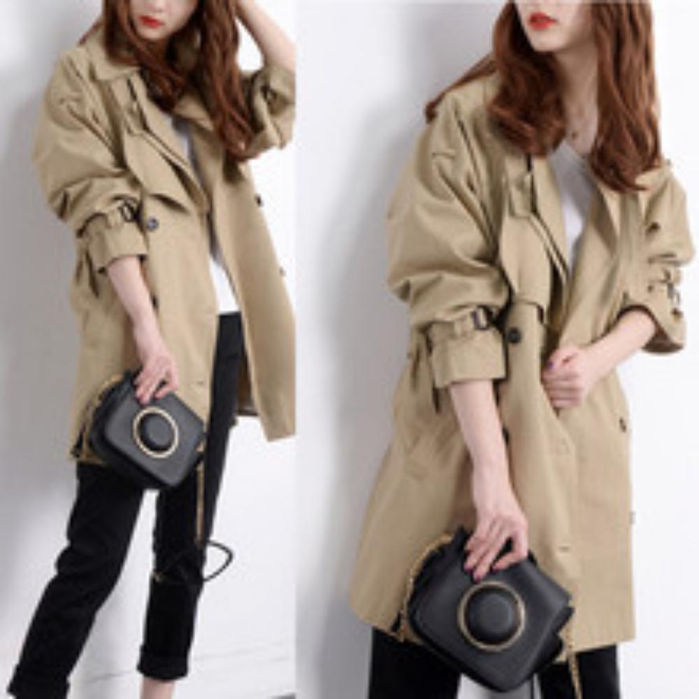 European and American Style Double-breasted Trench Coat for Women (spring/autumn)