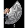 Hey, Gulong Cave, Phoenix Feather Metal Folding Fan, All-steel Seven-inch Nine-inch Antique Self-defense, Tai Chi Kung Fu Play, Male Gift