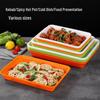 Plastic Thickened Plate for Cold Dishes, Braised Food, Hot Pot Skewers, and Vegetable Display