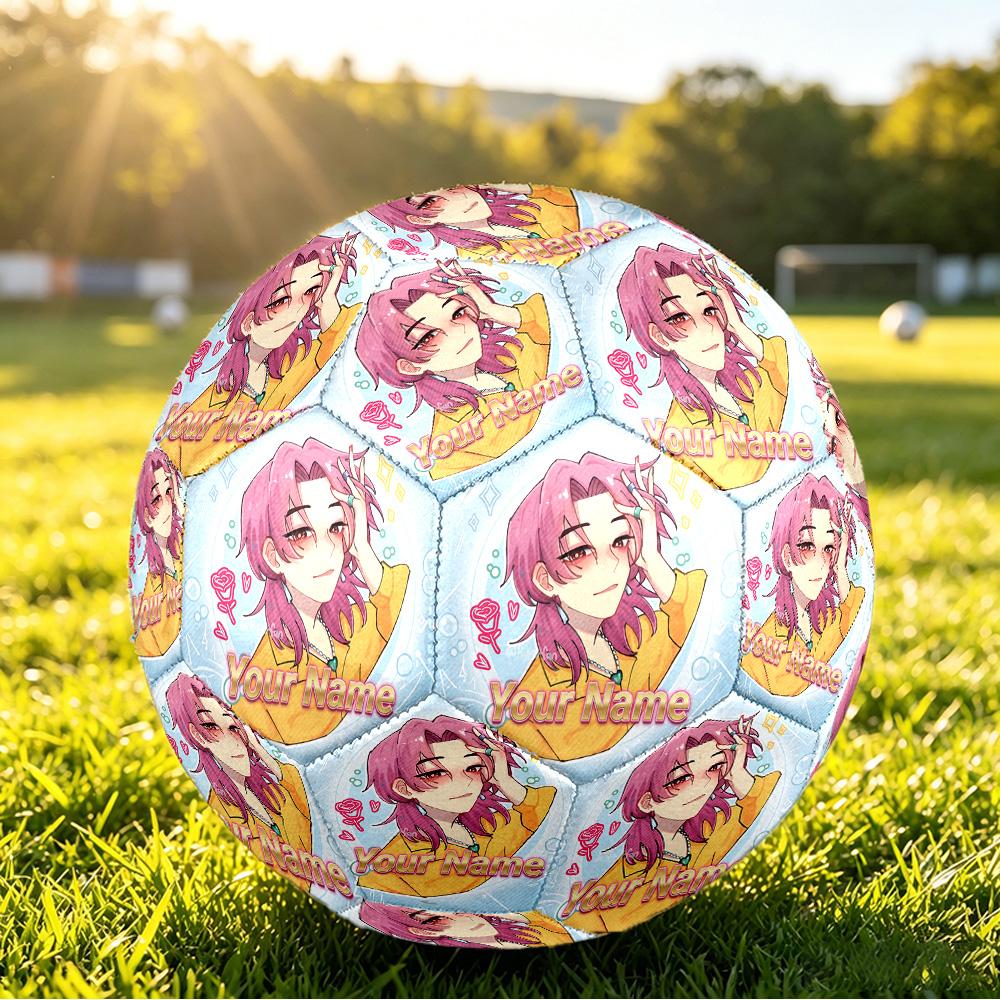 Personalized Size 5 Football Kpop Demon Hunters Pattern Outdoor Game Sports Ball Gift
