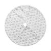 Christmas Tree Skirt Handcraft Winter Mat for Family Farmhouse Festival 78cm Dia White