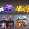 New In Stock Anime Skill Scene Battle 7 Blind Box Fire Vs Ice Eevee Nine Tailed Action Figure Desk Decor Surprise Gift For Fans