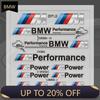 OMAH7 1set Car Window Door Handle Mirror Sticker M Power Performance Badge Decal For M E39 E36 E60 E90 E46 F30 F10 F20 E53 E34 X1