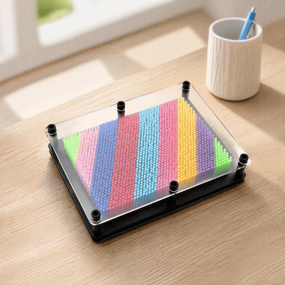 3D Effect Pin Art Toy Novel Design 3D Pin Sculpture Interactive Pin Art Board Stress Relief