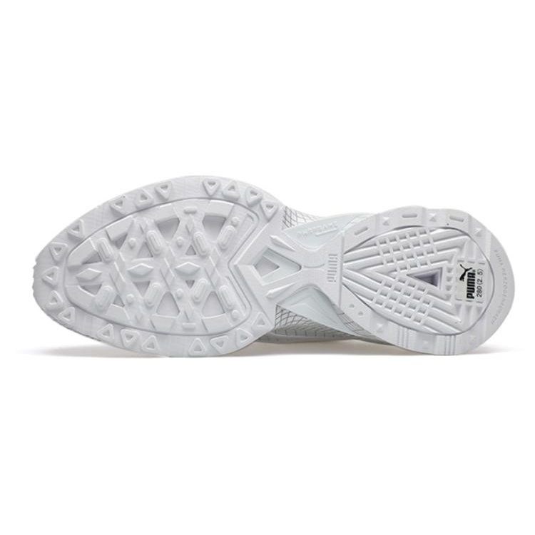Puma Staffonly X  Fabric Mesh Leather Tpu Pwrframe Wireframe Trendy Mid-Top Casual Shoes Unisex Casual Shoes Gray White 387790-01