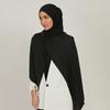 Hochwertiger Jersey-Hijab Schlichtes Muslimisches Kopftuch Einfarbige Mit Guter Naht Dehnbar Weich Turban Kopfwickel Schal