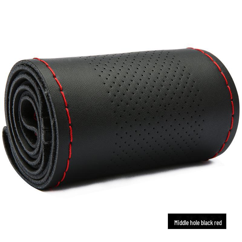 

Универсальный чехол на руль автомобиля из натуральной коровьей кожи - сшитый вручную - Four Seasons - кожа нового стиля 38cm