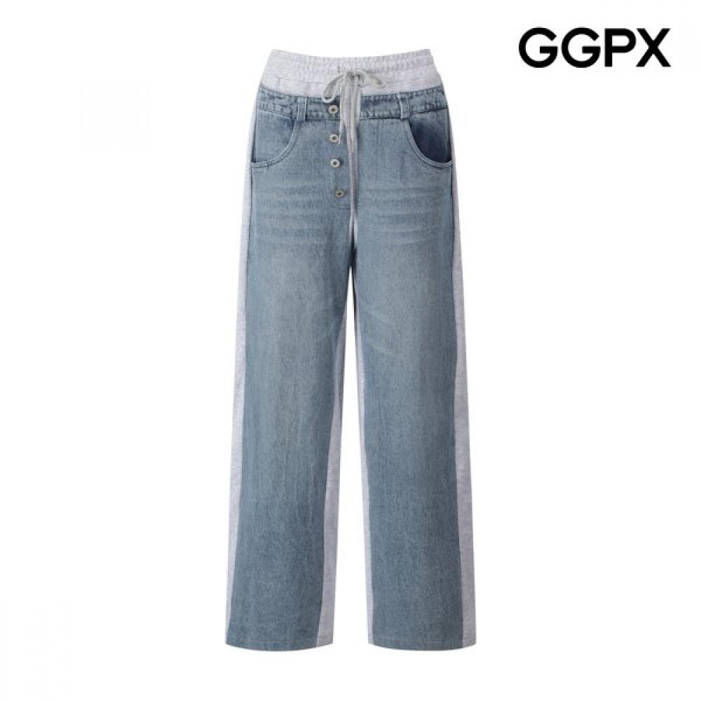 Ggpx Two Tone Denim Casual Pants Gq3pt009f blacks/F