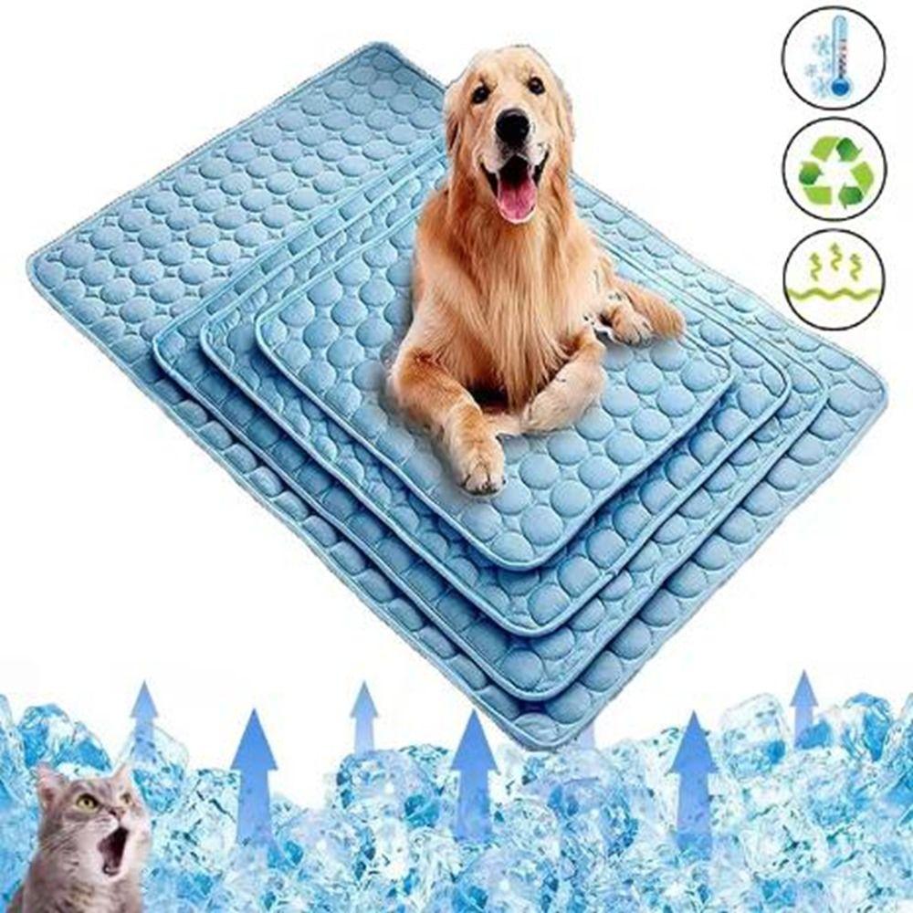 Non-Slip Pet Ice Pad Bite Resistant Pet Sleeping Pad Comfortable Dog Cooling Mat Summer
