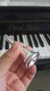 French horn finish mouthpiece, silver-plated