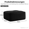 Cordelia Ottoman Corduroy -Black