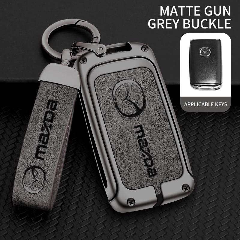 

For Mazda Axela Atenza 3 2 6 CX3 CX5 CX30 CX8 CX9 MX5 RX7 RX8 SKYACTIV Zinc Alloy Car Key Holder Remote Protector Car Key Cover