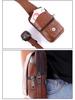 Herren Echtleder Umhänge-Bauchtasche & Münzbörse für den Außenbereich