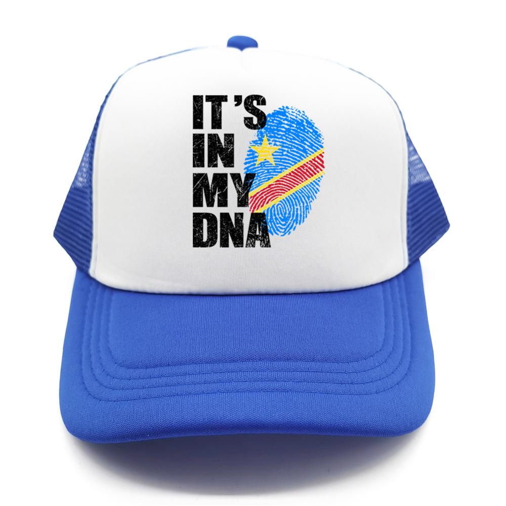 Democratic Congo Flag Trucker Hat Adjustable Mesh Baseball Cap Patriotic Congo Casual Sun Hats for Unisex Women