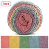 1 piece, approximately 633 feet gradient rainbow yarn, used for DIY knitting, warm sweaters,Suitable for 3-4mm crochet hooks
