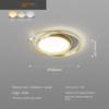 Round LED Ceiling Lights Remote Dimming  Living Room Bedroom Study Golden Acrylic Chandelier Indoor Lighting Decor Fixtures