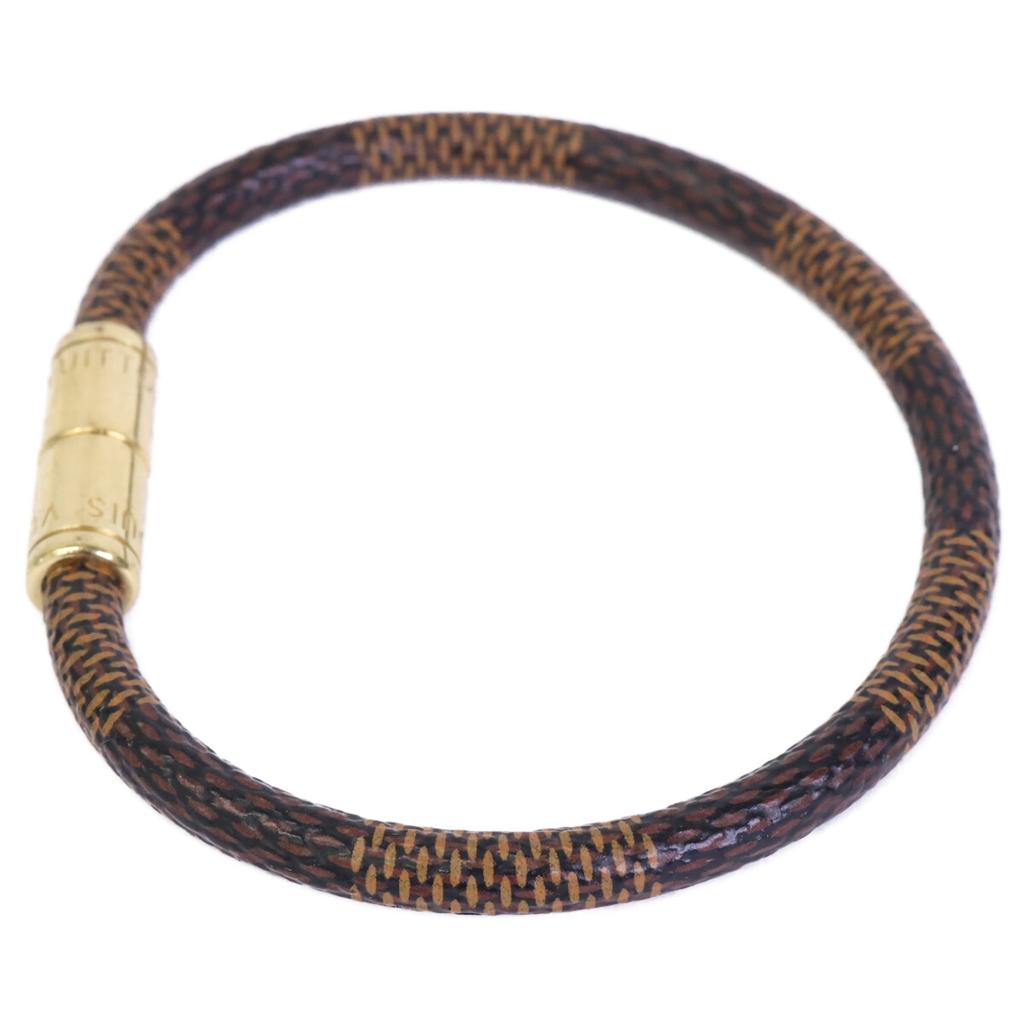 LOUIS VUITTON M6139 Keep It Damier Bracelet Bracelet Brown / GoldUsed