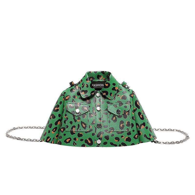 Personalized leopard print small bag women's 2025 new Korean version of fashion niche design clothes modeling crossbody small square bag