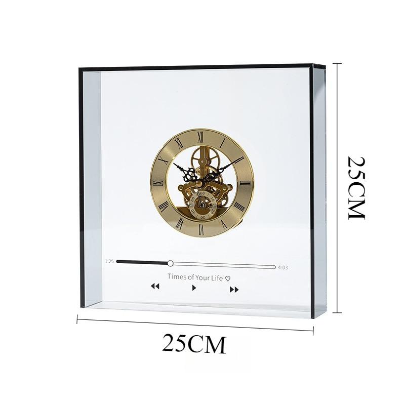 Modern Table Clock Minimalist Elegant Aesthetics Desk Clock Unique Stylish Watches Home Desktop Decorative Clocks Ornaments