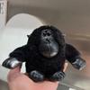 Stuffed Animals Plush Monkey Toy Real Wool Fur Key Chains Gorilla Fur Key Chains  Car Keyring