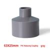 PVC Water Pipe Reducer Connector for Varied Diameters: 20, 25, 32, 40, 50, 63, 75mm