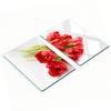 Glass Kitchen Cutting Boards With Red Tulip Graphics 2X40X52 Cm