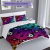3pcs V-VOLCOM LOGO3 pattern bedding set duvet cover set includes duvet cover &pillowcases, perfect all season bedroom decoration & gift