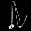 Stylish Stainless Steel Footprint Pendant Necklace for Women - Simple and Versatile Clavicle Accessory
