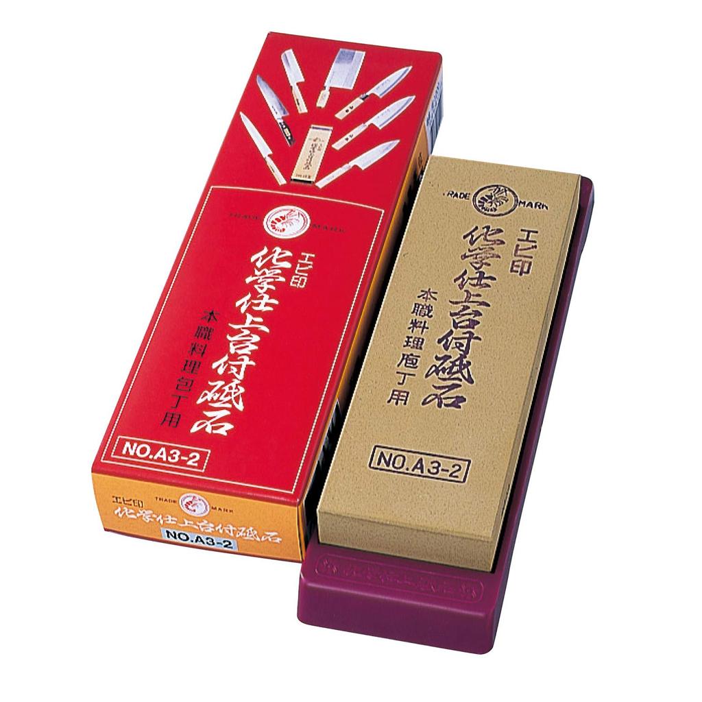 Ebi Brand Chemical Finishing Whetstone with stand A3-2 IE-1200