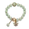 2025 Jadeite Green Jade Rabbit Bracelet: High-End Chinese Style, Year of the Snake, Elegant Women's Niche Beaded Design