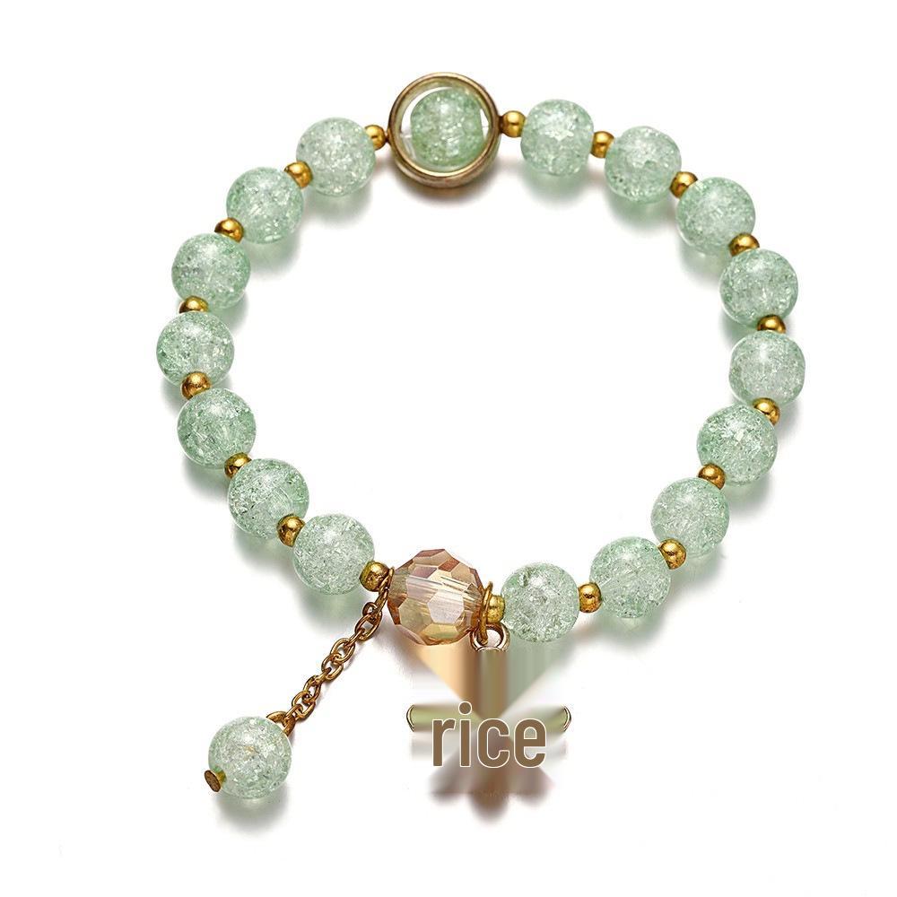 2025 Jadeite Green Jade Rabbit Bracelet: High-End Chinese Style, Year of the Snake, Elegant Women's Niche Beaded Design