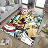 Sponge Expressions Pattern Office Rug Chair Mat, Game Carpet, Suitable for Front Door, Bedroom, Living Room, Desk, Holiday Gift