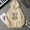 Women's Clothing 2025 Spring and Autumn New S-5X Hooded Sports and Leisure Printed Sweater