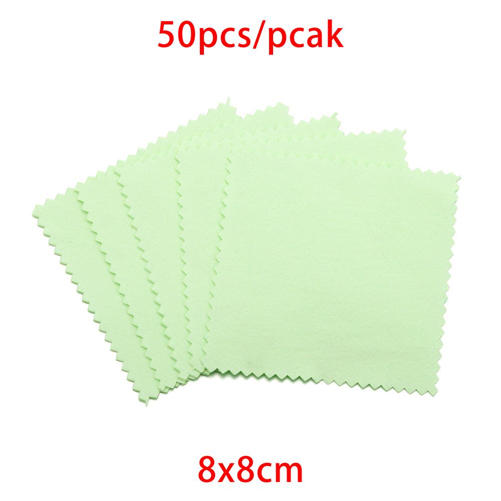 10-50pcs Polish Polishing Cloth Silver Color Cleaning  Polishing Cloth Soft Clean Wipe Wiping Cloth For Silver Gold Jewelry Tool