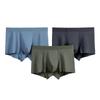 60 Modal Ice Silk Breathable Antibacterial Men's Boxer Briefs with Mulberry Silk Crotch and U-Shaped Pouch